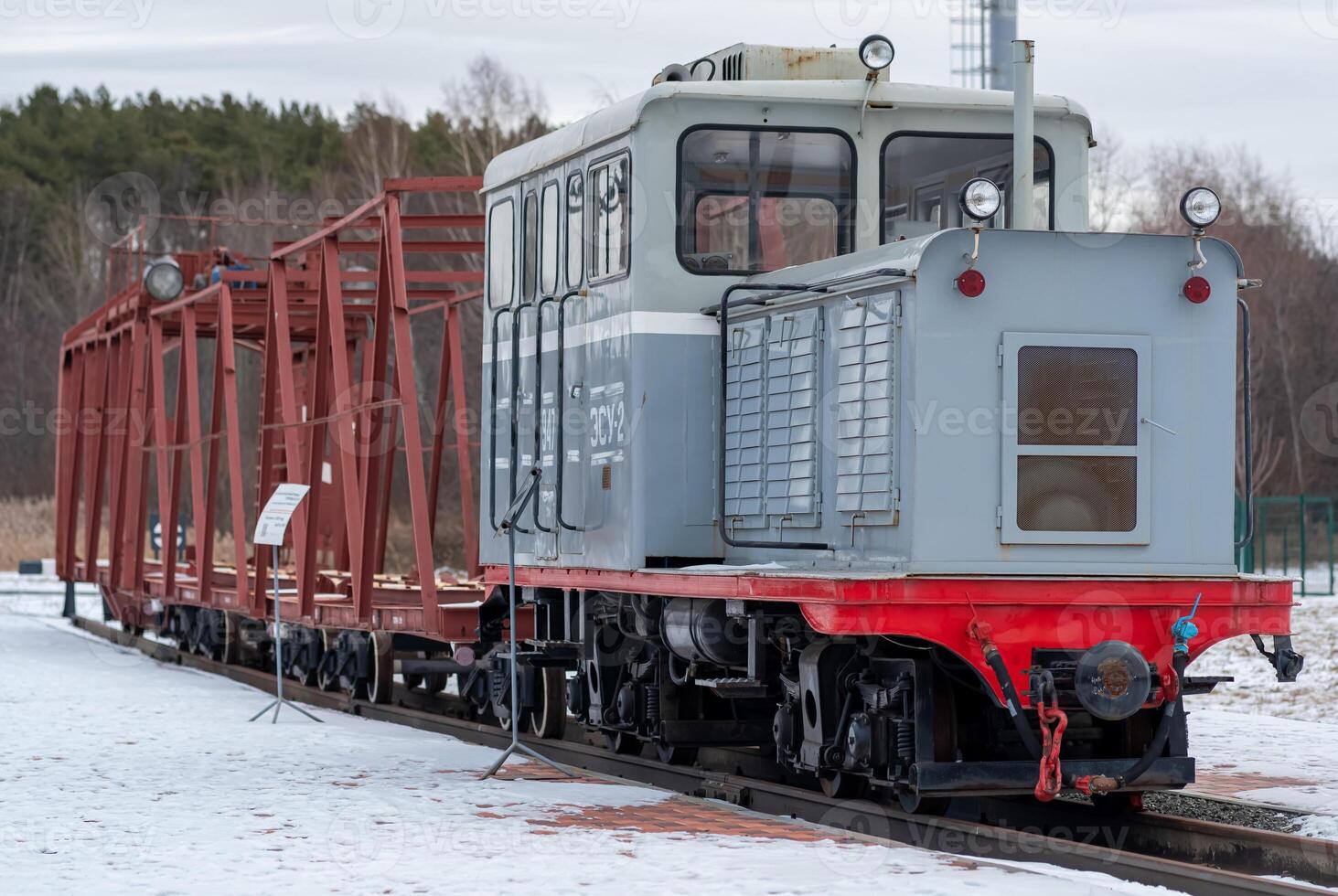 selbstfahrend Leistung Pflanze esu2 beim das Museum von eng Spur Eisenbahnen im Jekaterinburg, Russland foto