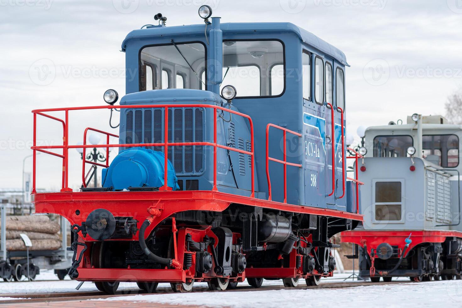 selbstfahrend Leistung Pflanze esu1a beim das Museum von eng Spur Eisenbahnen im Jekaterinburg, Russland foto