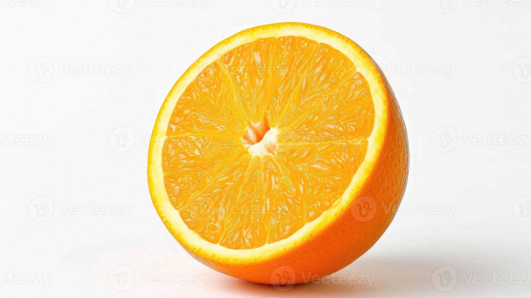 ai generiert Orange auf isoliert Weiß Hintergrund foto