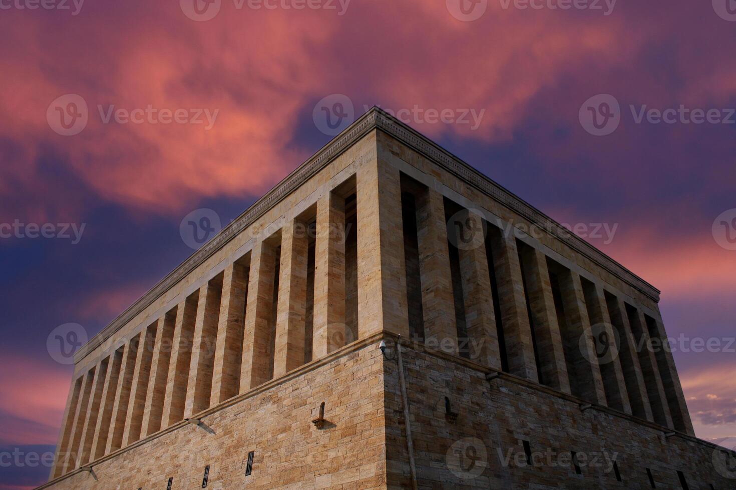 Anitkabir ist das Mausoleum von das Gründer von Türkisch Republik, mustafa kemal Atatürk. foto