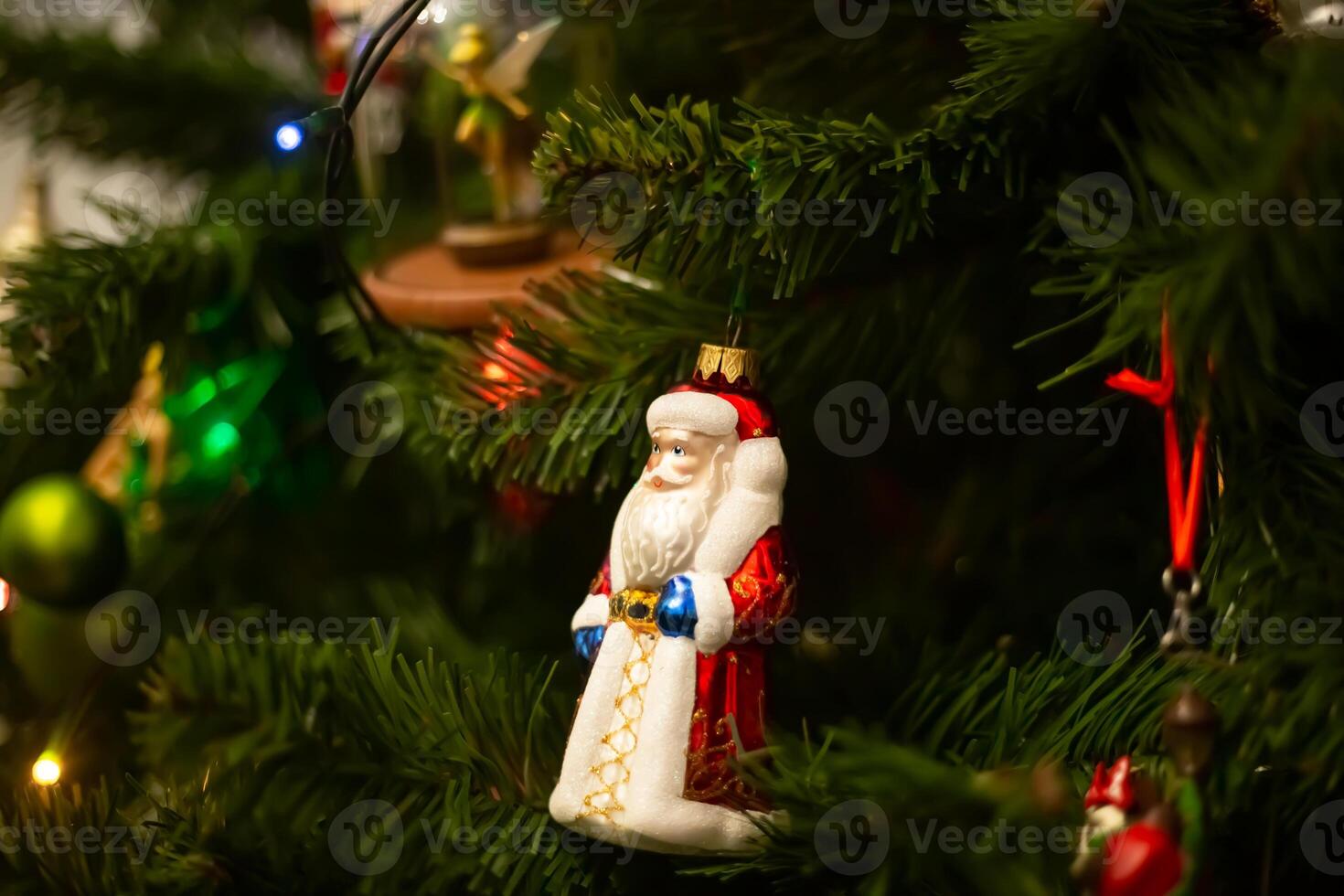 Weihnachten Baum und Weihnachten Dekorationen Neu Jahr Konzept foto