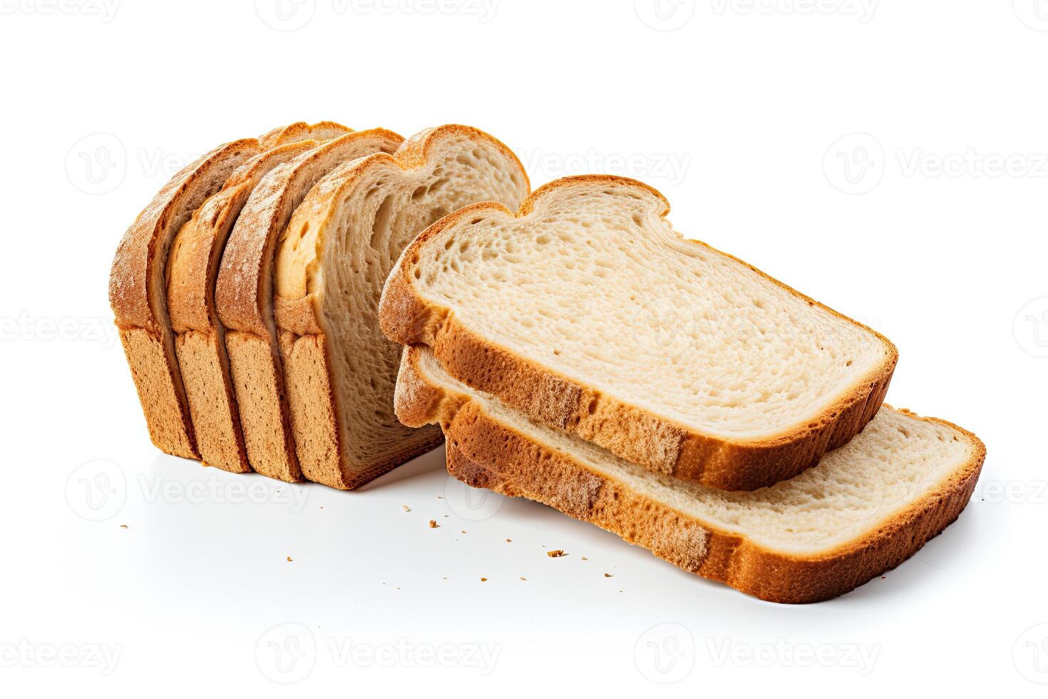 ai generiert Toast Brot Nahansicht foto