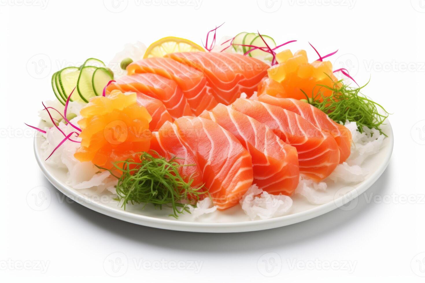 ai generiert Sashimi Essen Clip Art foto