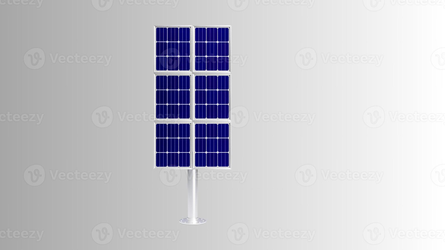 Solar- Panel isoliert auf Weiß Hintergrund mit Ausschnitt Weg. Solar- Paneele Muster zum nachhaltig Energie. verlängerbar Solar- Energie. Alternative Energie foto