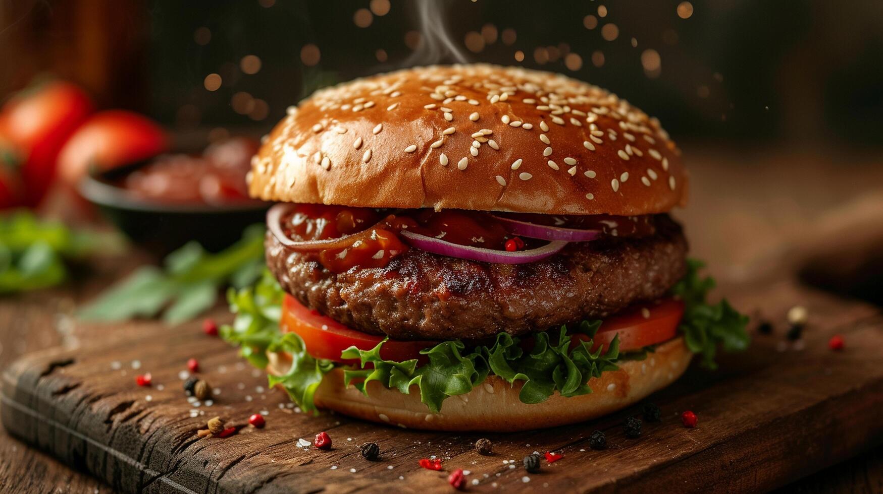 ai generiert realistisch köstlich Burger foto