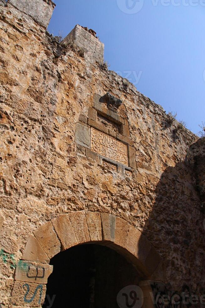 Alanya Vorhang Mauer foto