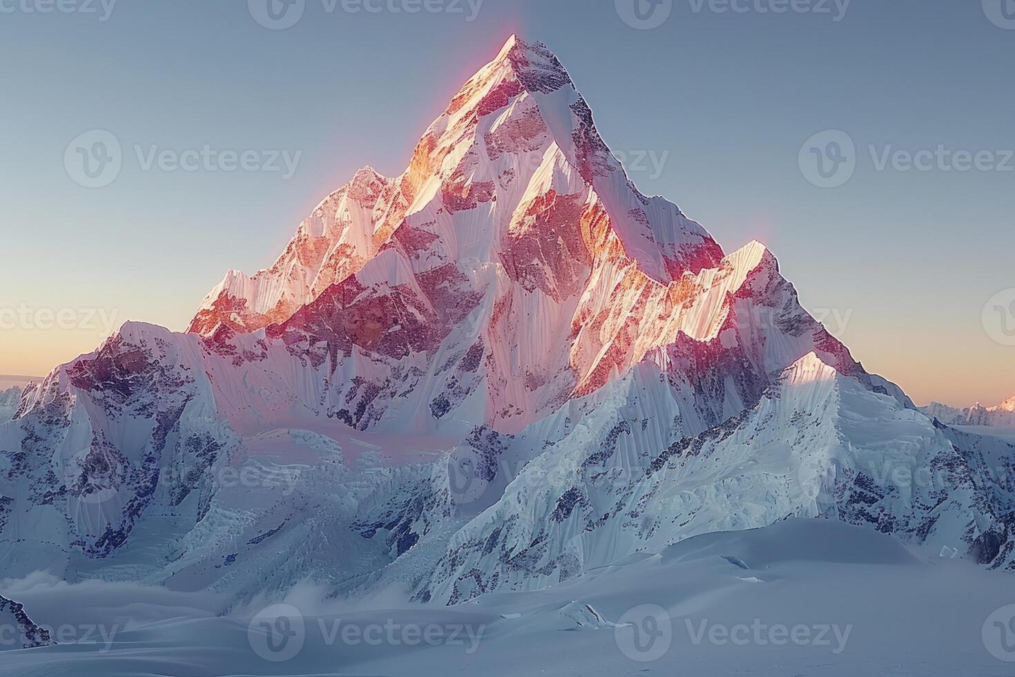 ai generiert schön Natur Berg Landschaft Fachmann Fotografie foto