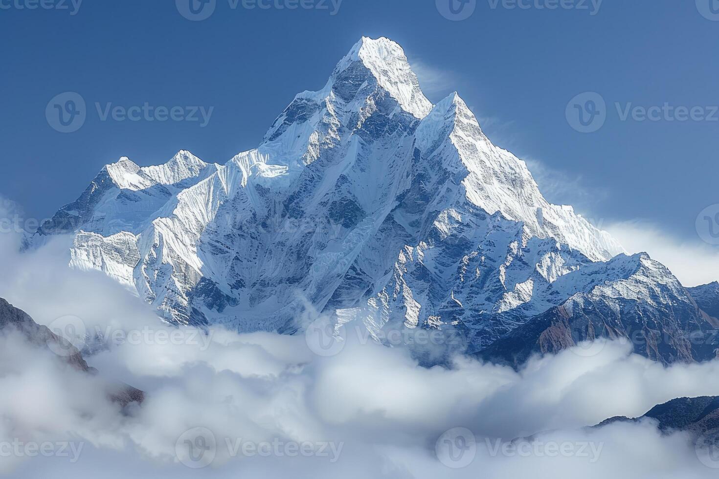 ai generiert schön Natur Berg Landschaft Fachmann Fotografie foto