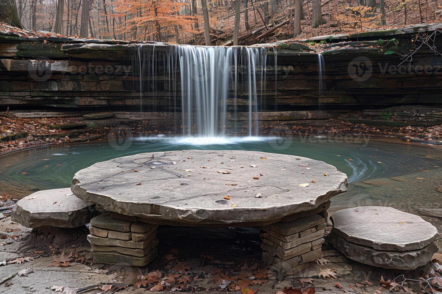 ai generiert Wasser fließen Natur Fachmann Fotografie foto