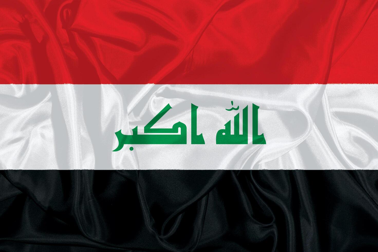Flagge von irag realistisch Design foto