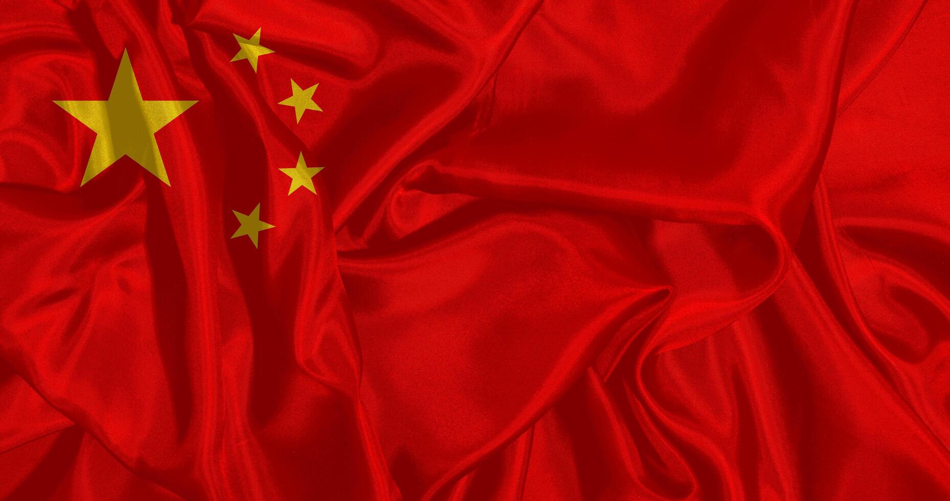 Flagge von China realistisch Design foto