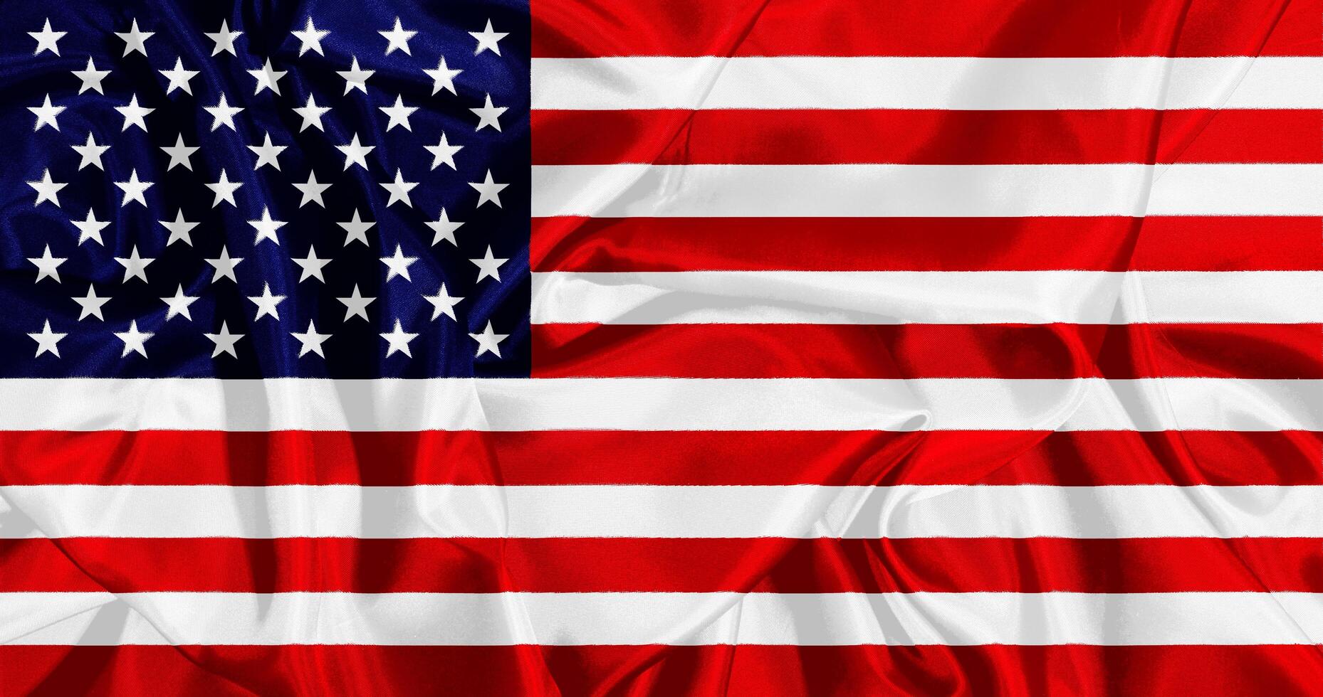 Flagge von Amerika realistisch Design foto