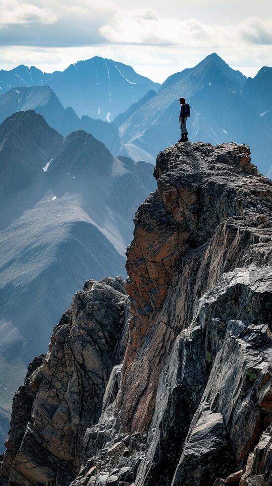 ai generiert Wandern Abenteuer, Hintergrund Bild, generativ ai foto