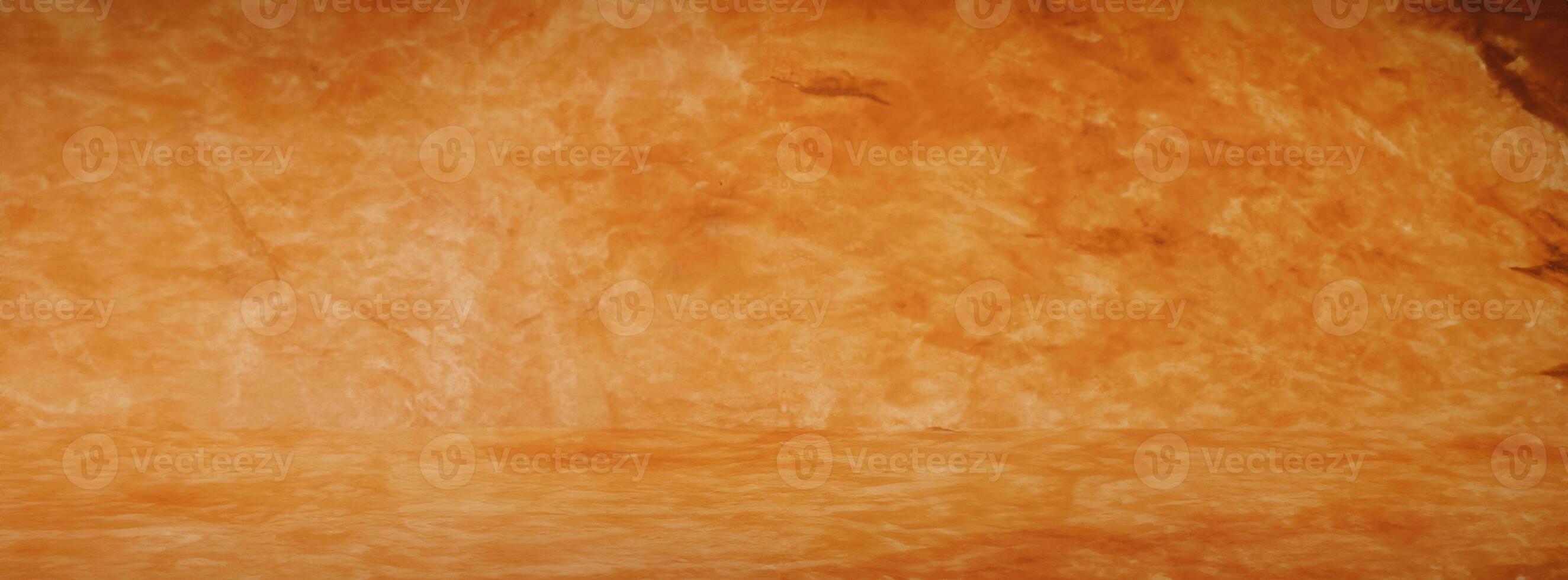 horizontal Gelb und Orange Grunge Textur Zement oder Beton Mauer Banner, leer Studio Hintergrund foto