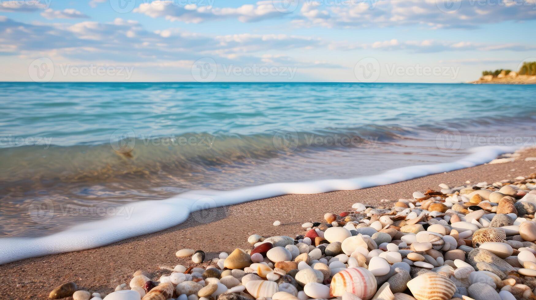 ai generiert Dünen See Michigan Küste ai generiert foto