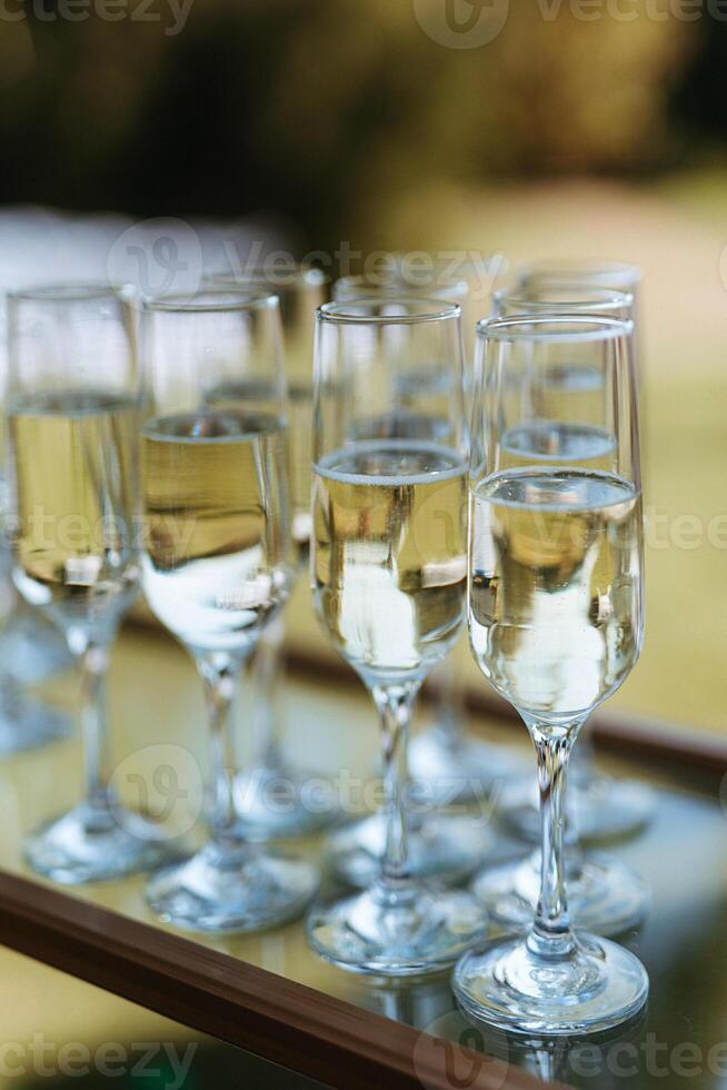 Hochzeit Brille zum Wein foto