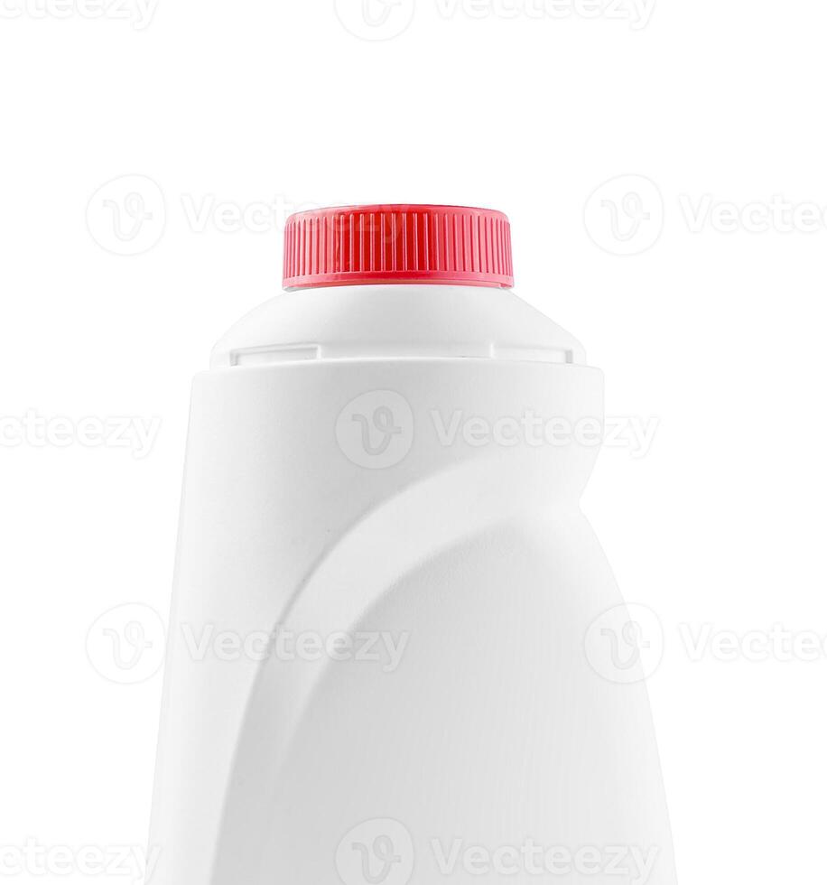 Weiß Plastik Flasche zum Flüssigkeit Wäsche Waschmittel Reinigung Agent foto