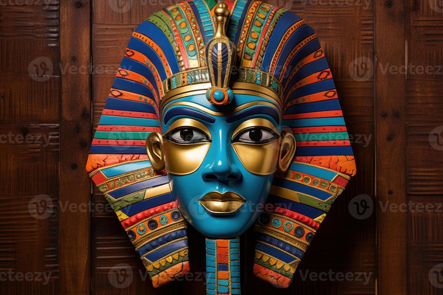 ai generiert Pharao Maske bunt. generieren ai foto
