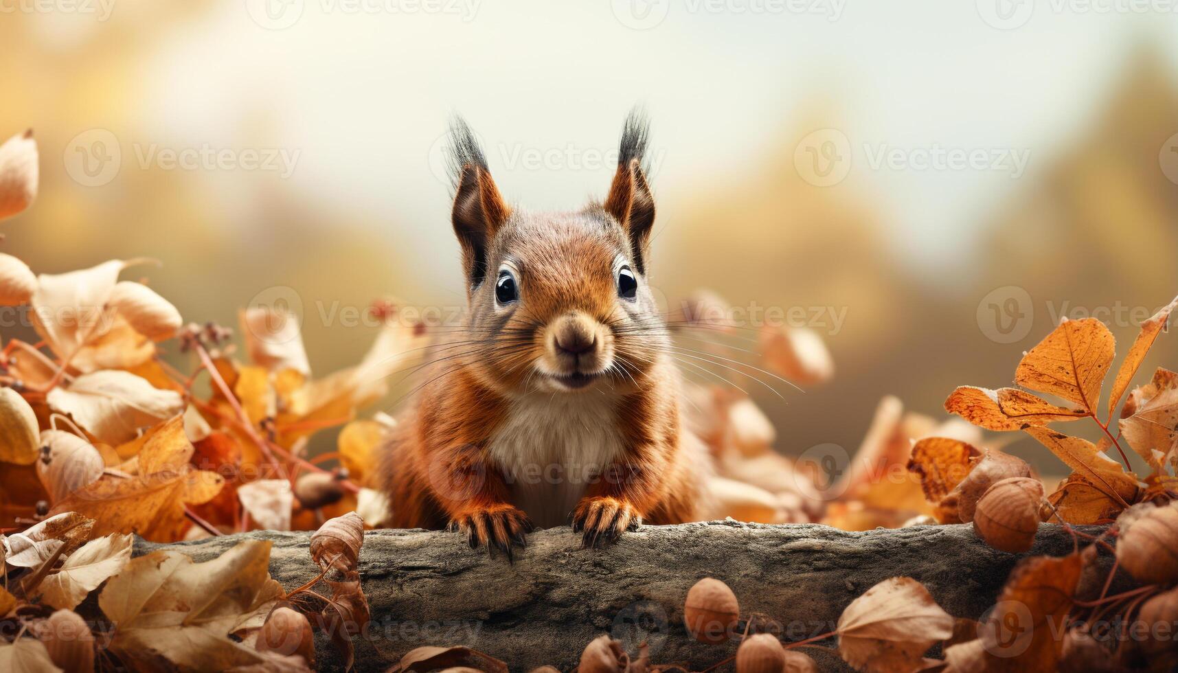 ai generiert süß klein Säugetier Sitzung auf Baum, Essen Blatt draußen generiert durch ai foto