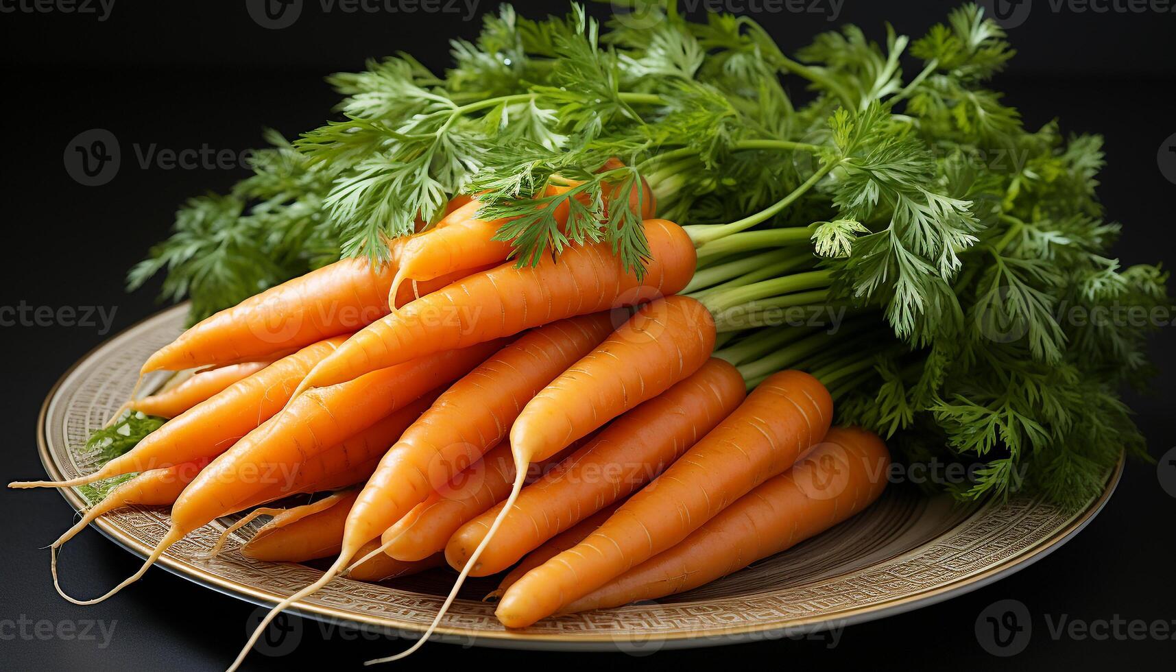 ai generiert Frische und gesund Essen ein Vegetarier Mahlzeit mit organisch Gemüse generiert durch ai foto