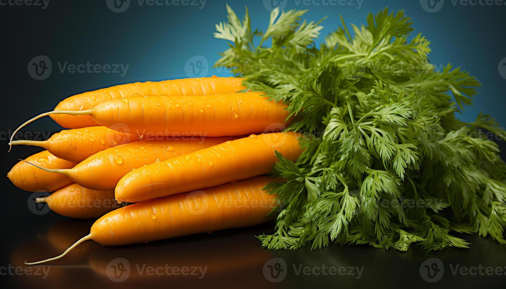 ai generiert frisch, gesund Vegetarier Mahlzeit Karotte Salat mit Petersilie und Tomate generiert durch ai foto