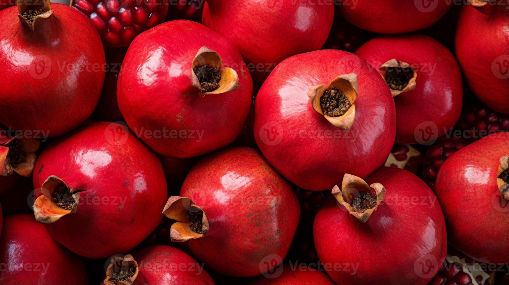 ai generiert frisch Granatäpfel, ein Obst damit verbundenen mit rosh hashanah foto