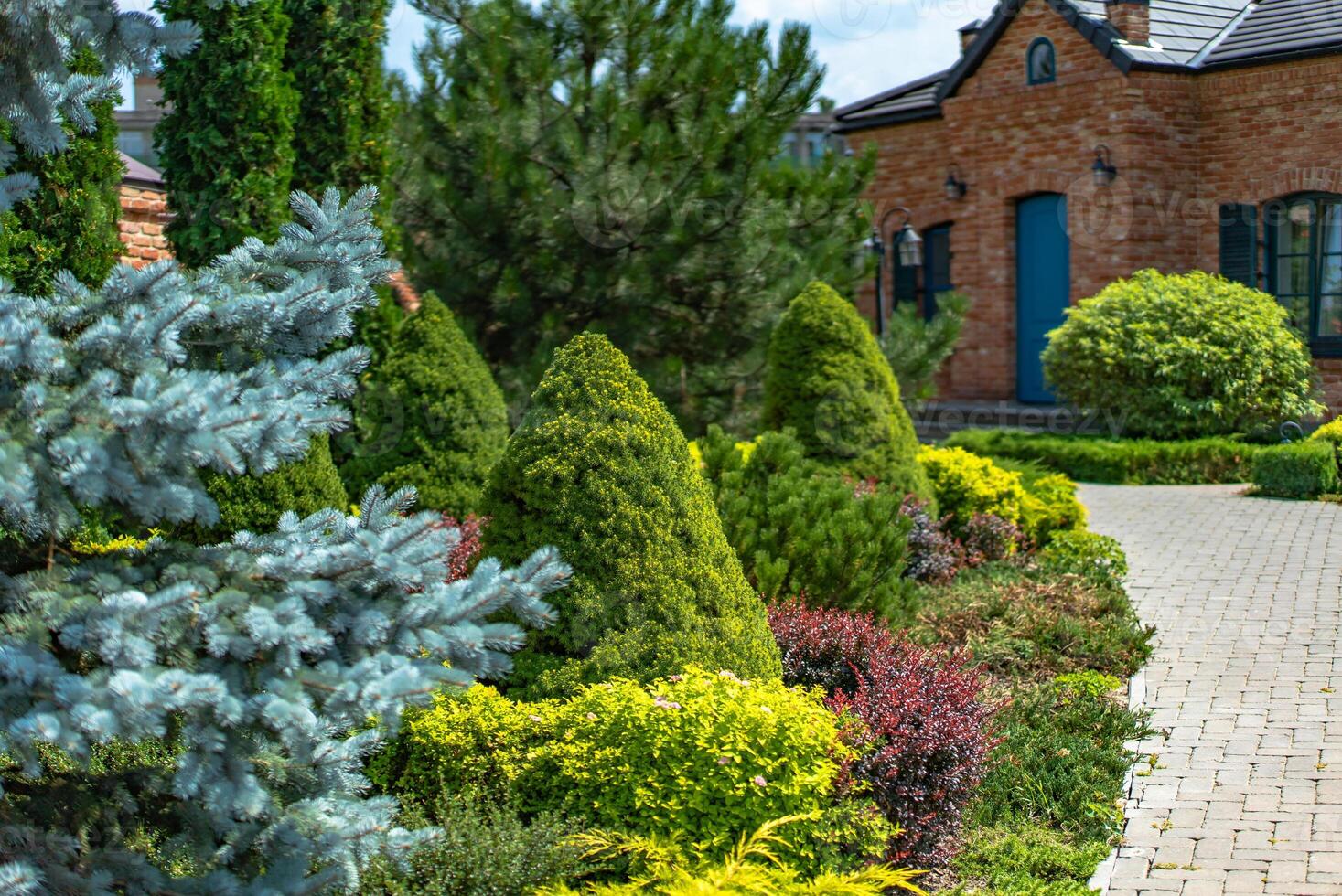 Landschaft Design. schön Ideen zum Garten Landschaftsbau foto