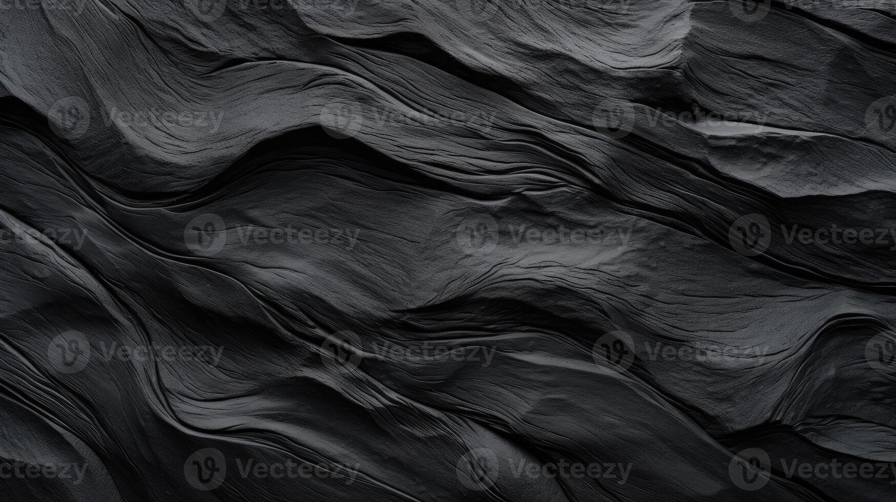 ai generiert Nahansicht enthüllt ein abstrakt schwarz texturiert Oberfläche, Erstellen ein mysteriös und fesselnd ästhetisch. ai generiert. foto