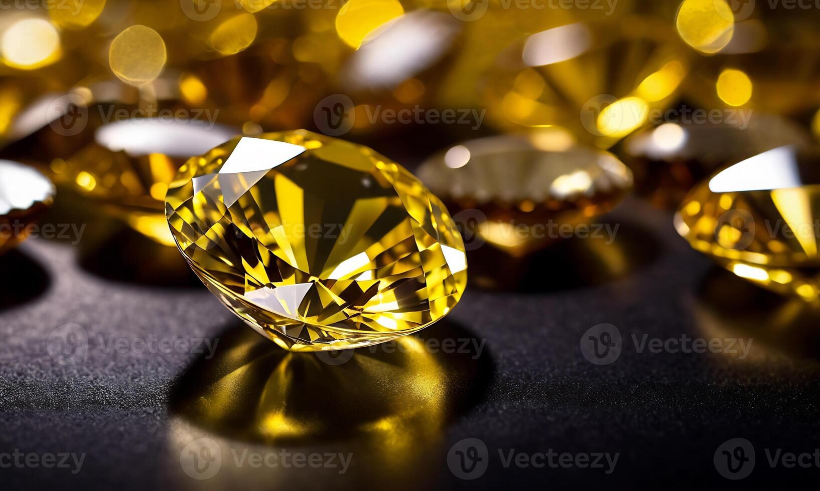 ai generiert Diamant , weiß, blau, rot, grün, gelb Diamanten Schmuck Design , Luxus Diamanten Hintergrund, Saphir Edelstein, Makro Diamanten foto