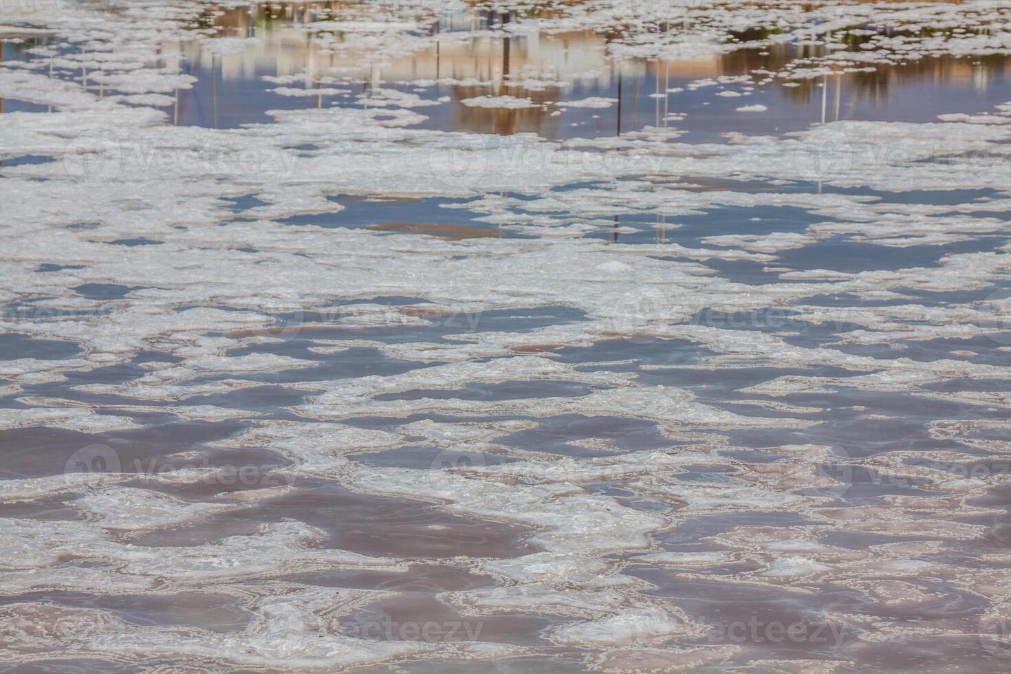 ses Kochsalzlösung Formentera Saline Horizont balearisch Inseln foto