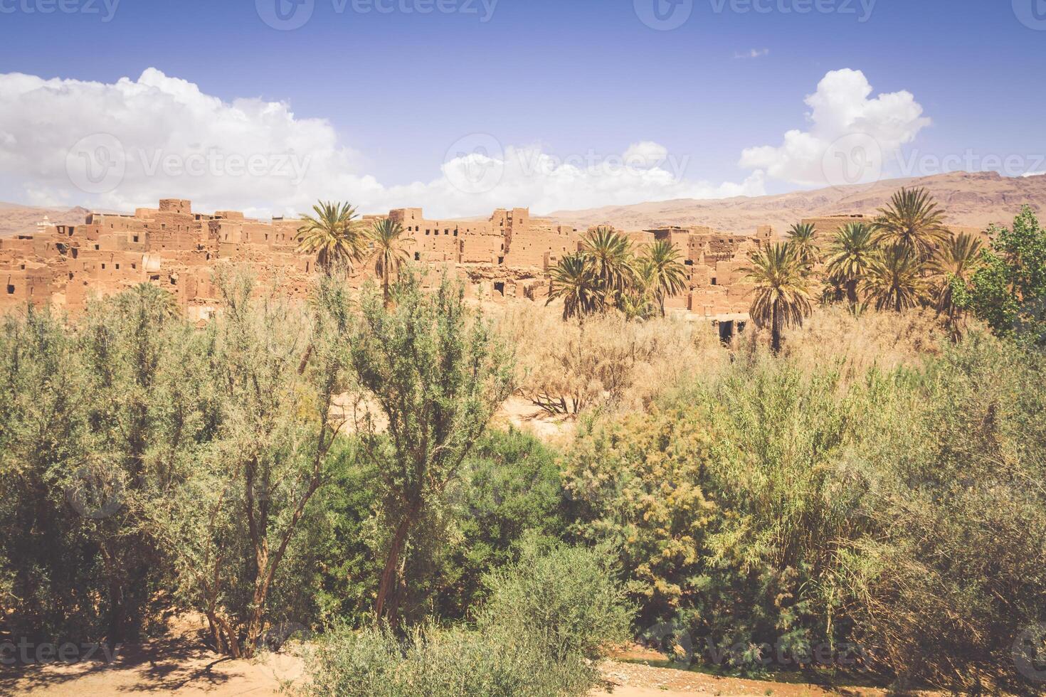 Tinerhir Dorf in der Nähe von Georges todra beim Marokko foto