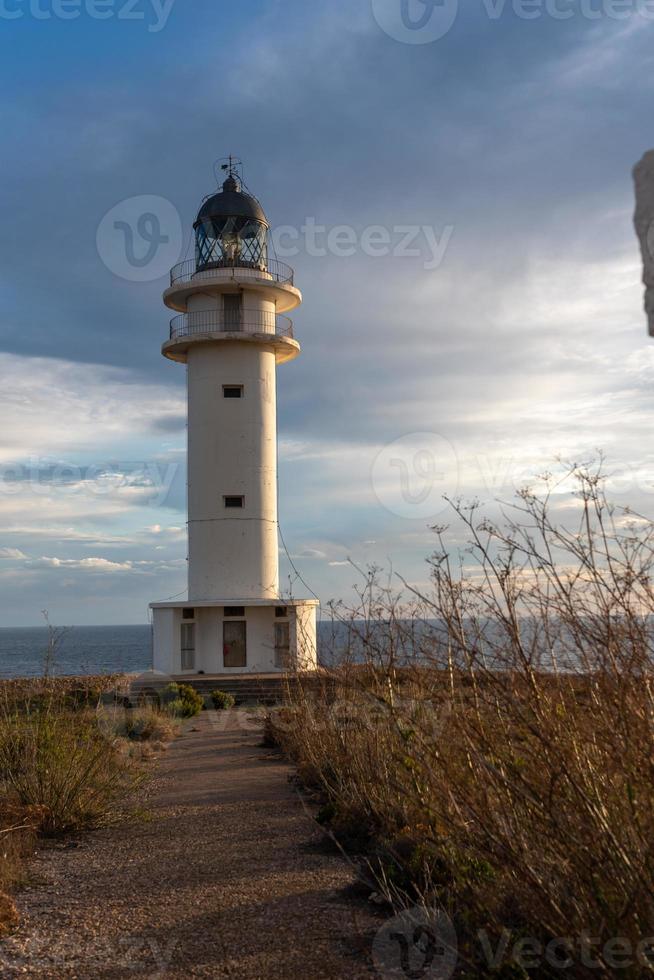 Leuchtturm Cap de Barbarie auf Formentera im Sommer 2021 foto