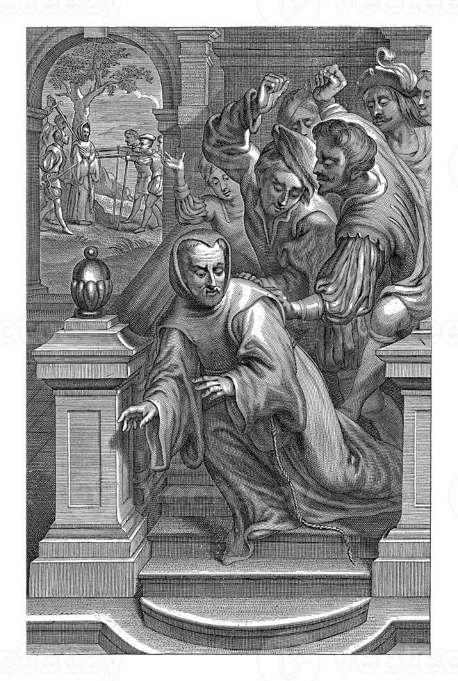 Eustachius Avril geworfen Nieder das Treppe durch Calvinisten foto