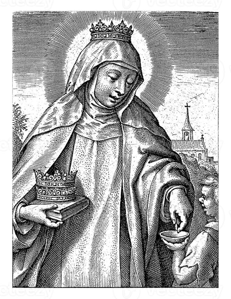 h. elisabeth von Ungarn, Hieronymus wierix, 1563 - - Vor 1619 foto