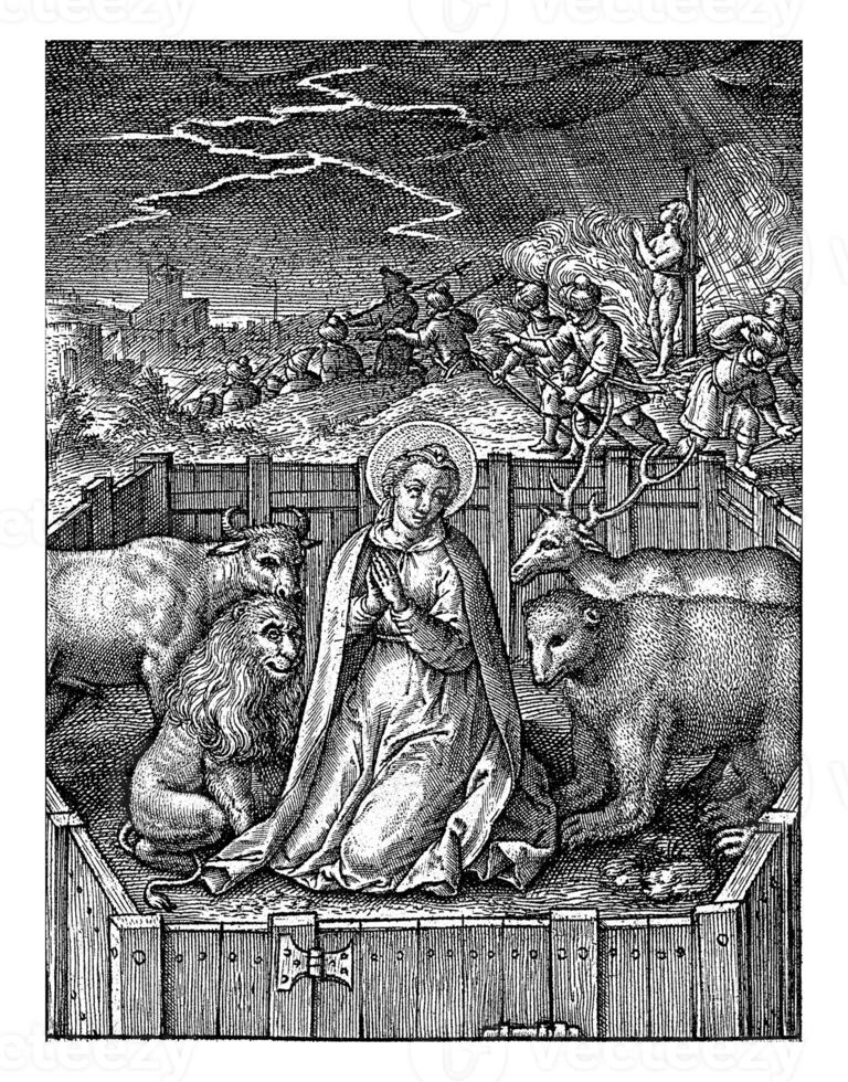 Tugend von das unantastbar, Hieronymus wierix, 1563 foto
