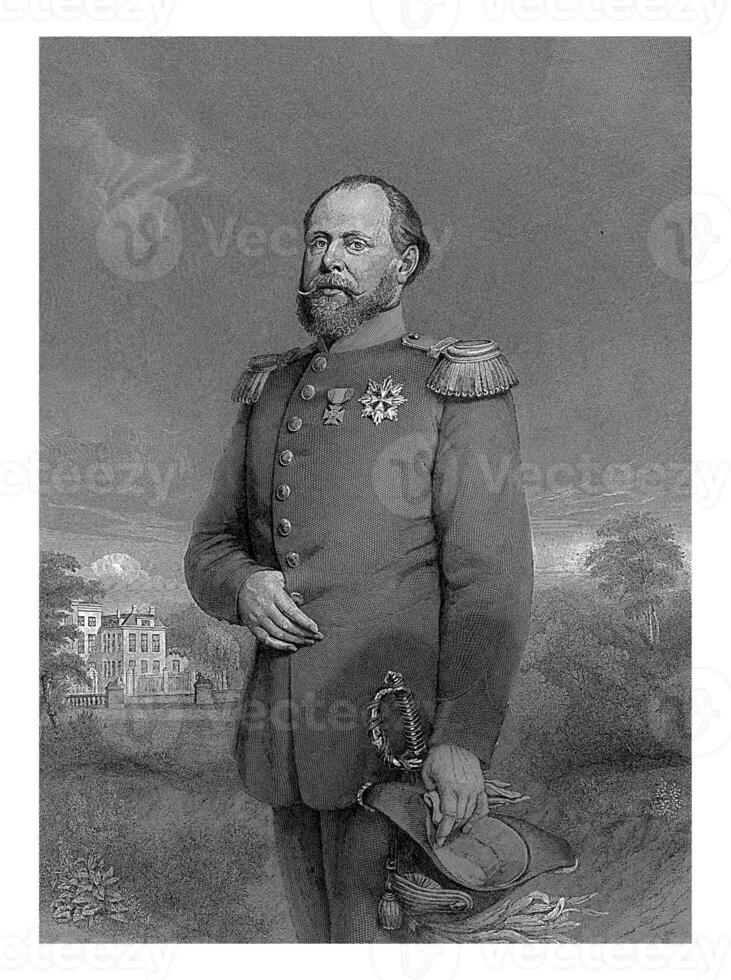 Porträt von Wilhelm iii, König von das Niederlande foto