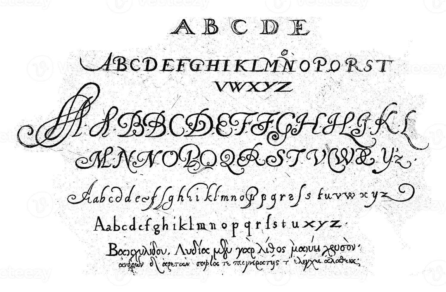 sechs Alphabete, michiel le Blon, nach 1611 - - 1635 foto