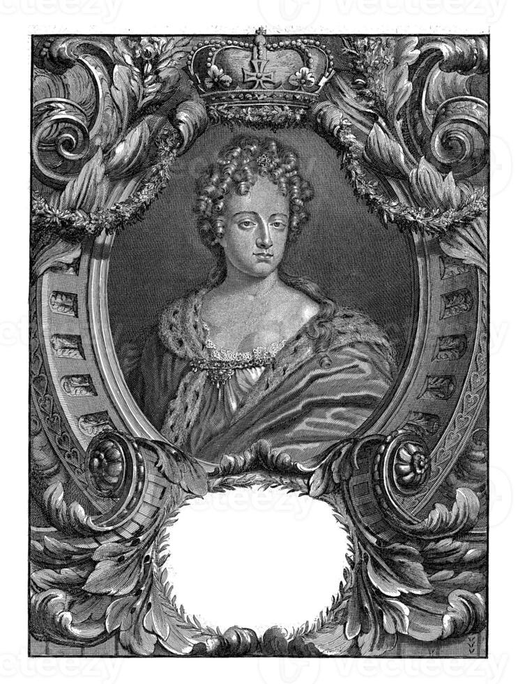 Porträt von Anna, Königin von England, Philibert bouttats ich, 1702 - - 1731 foto