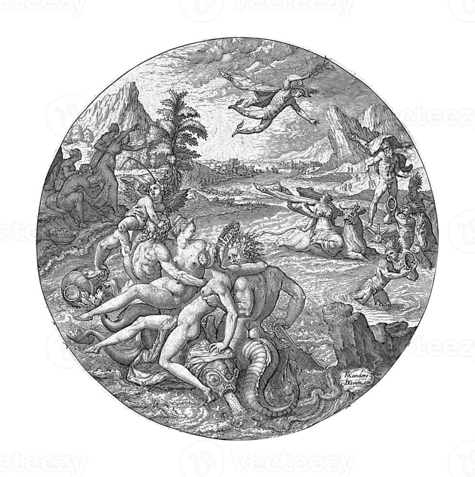 das Raub von Europa, Zacharias Dolendo zugeschrieben Zu, nach Karel van mander, c. 1592 foto