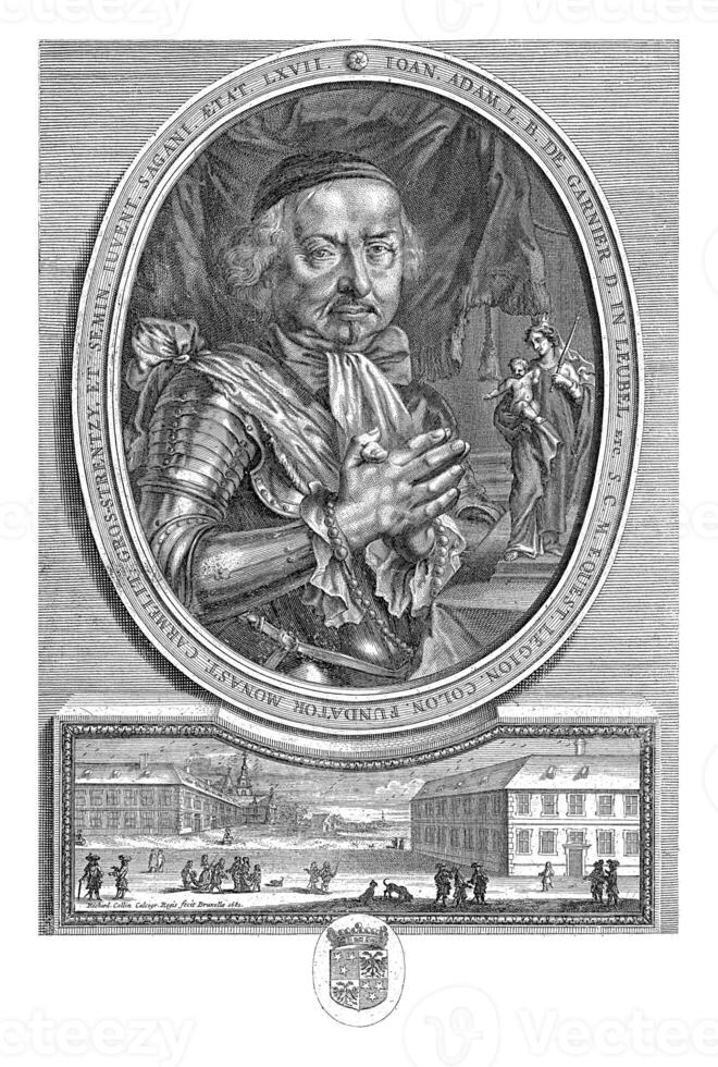 Porträt von johann Adam de Garnier, richard Collin, nach anonym, 1681 foto