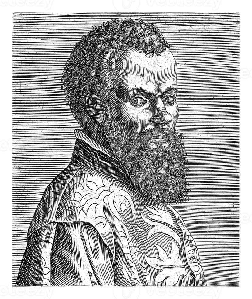 Porträt von andreas Vesalius, Philips Galle, nach jan Stefan van Kalkar, 1572 - - 1662 foto