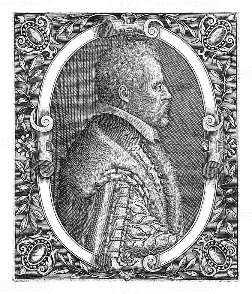 Porträt von Jean Jacques Boissard, Theodor de bry, nach anonym, c. 1590 - - c. 1610 foto