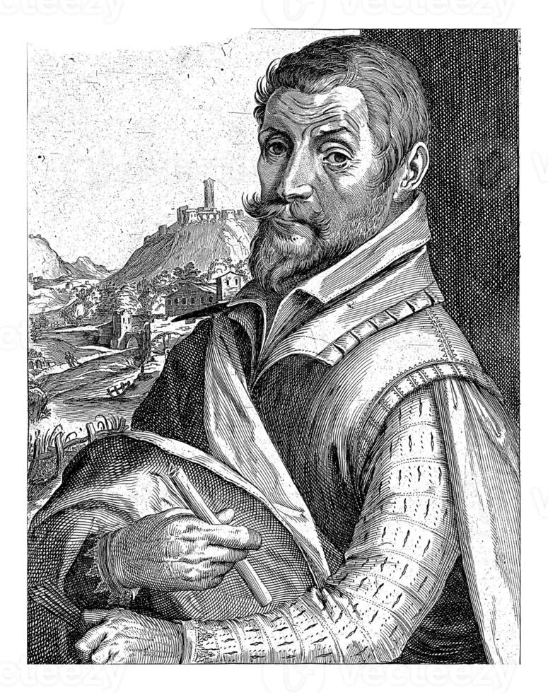 Porträt von joos de Mama, Simon Frisius, 1610 foto