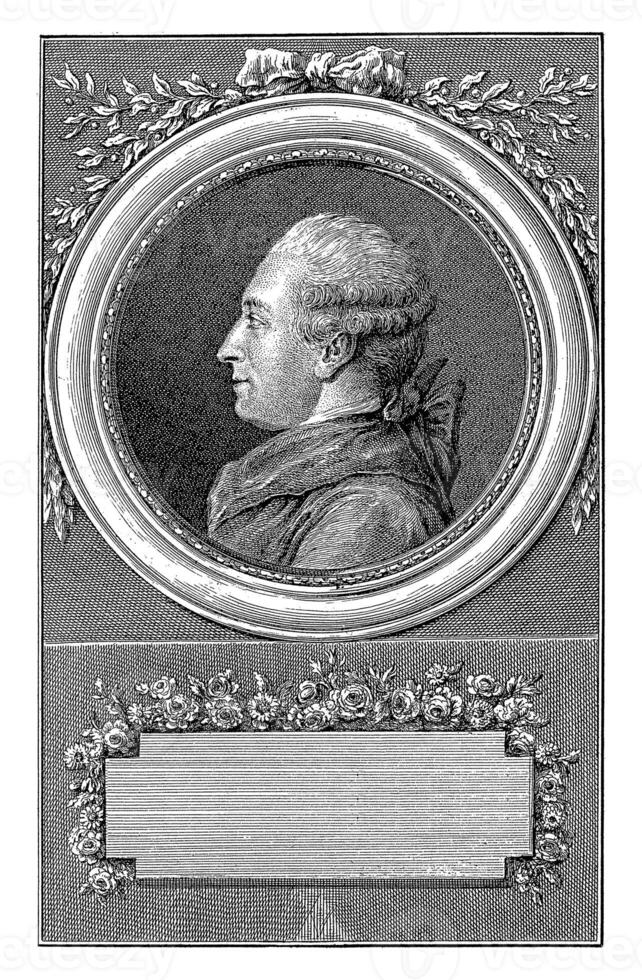 Porträt von Pierre Beaumarchais, Christian friedrich Fritzsch, 1778 foto