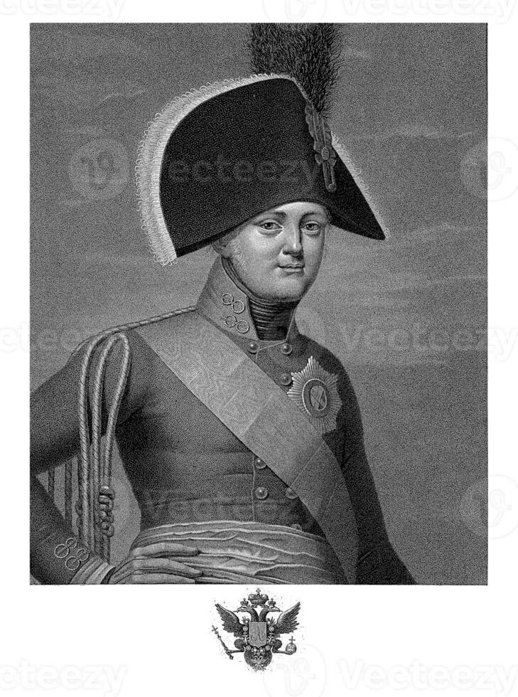 Porträt von Alexander ich, Zar von Russland, Anton Achill Bourgeois de la Richardiere foto