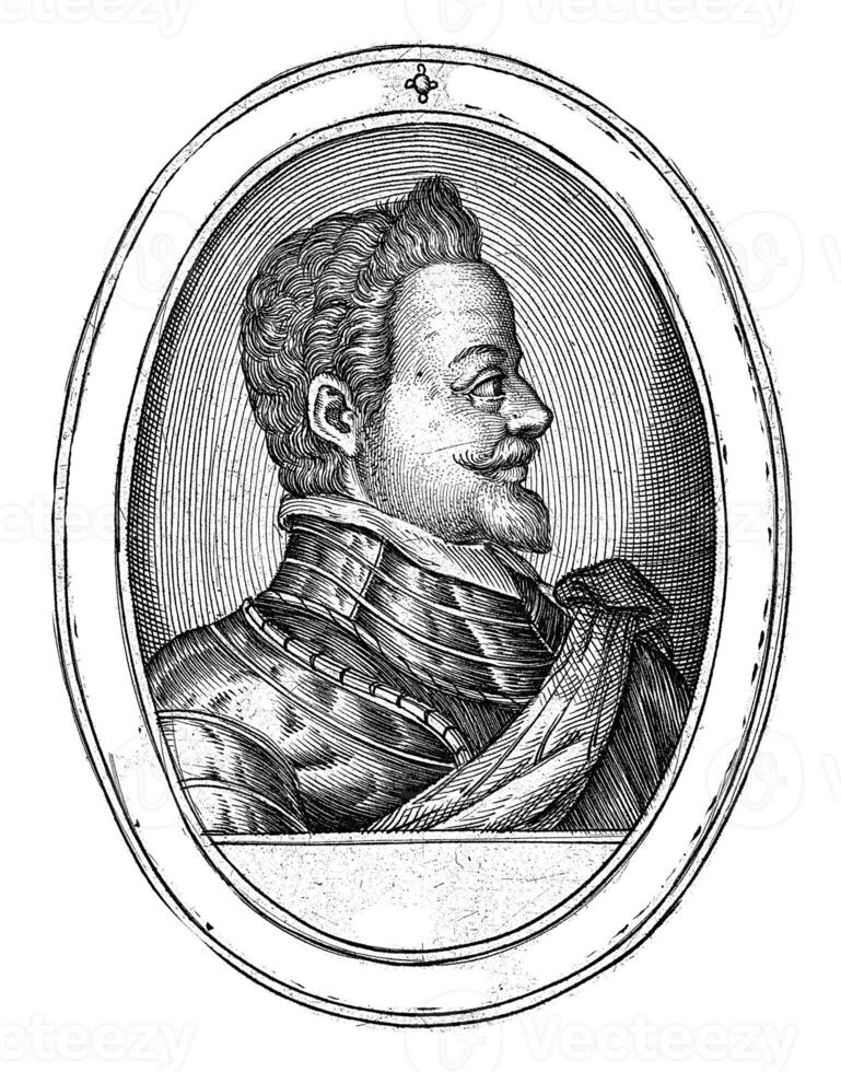 Porträt von vincenzo ich Gonzaga, Herzog von Mantua und Montferrat, Lambert cornelisz., c. 1593 - - c. 1612 foto