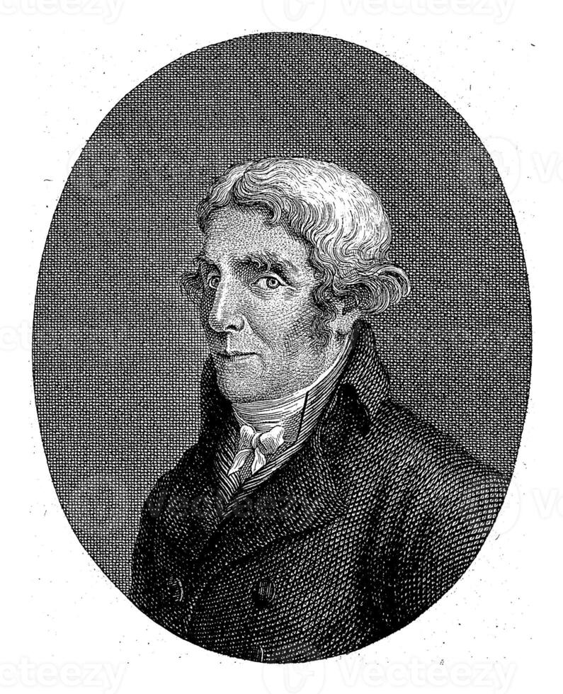 Porträt von izaak jansz. de Witz, joannes Pieter Visser Bieger, 1809 - - 1813 Porträt von das Niederländisch Grafiker izaak jansz. das Weiß. foto