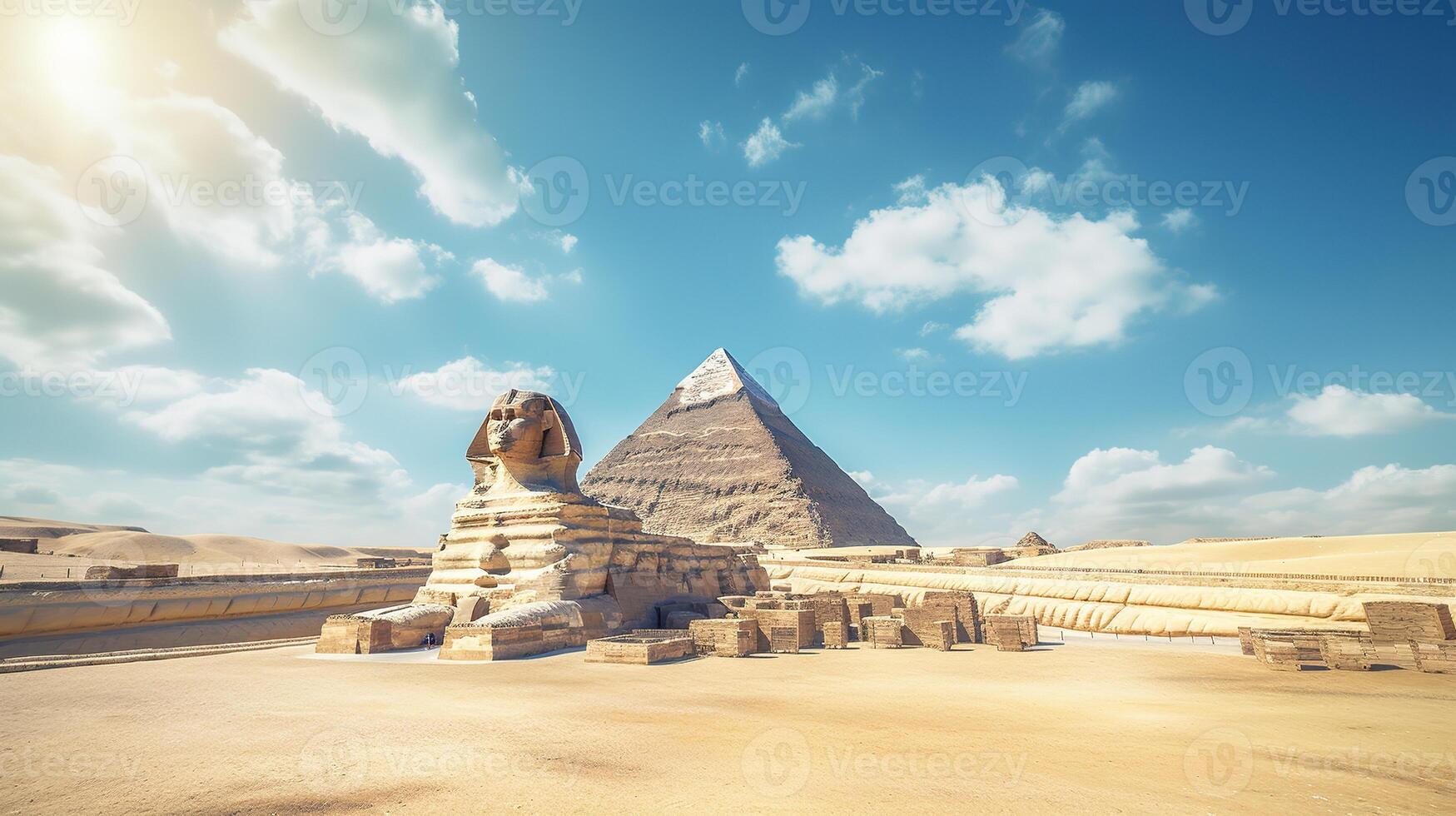 ai generiert schön hd Ägypten 4k Hintergrund foto