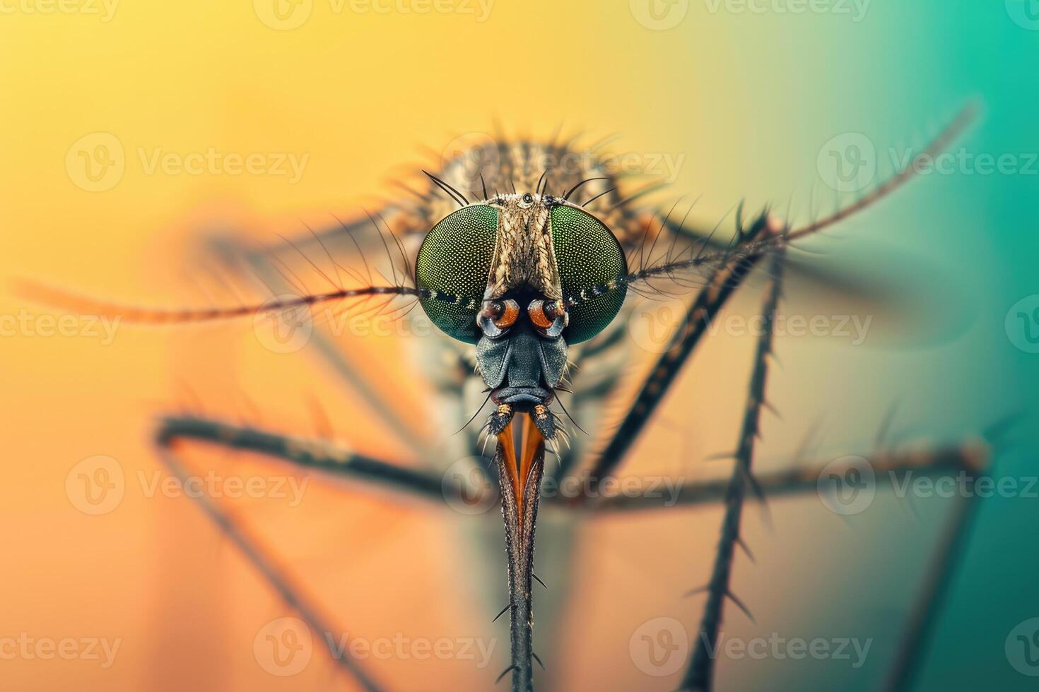 ai generiert generativ ai, schließen oben Foto von Moskito Insekt, Makro Fotografie, Super Detail