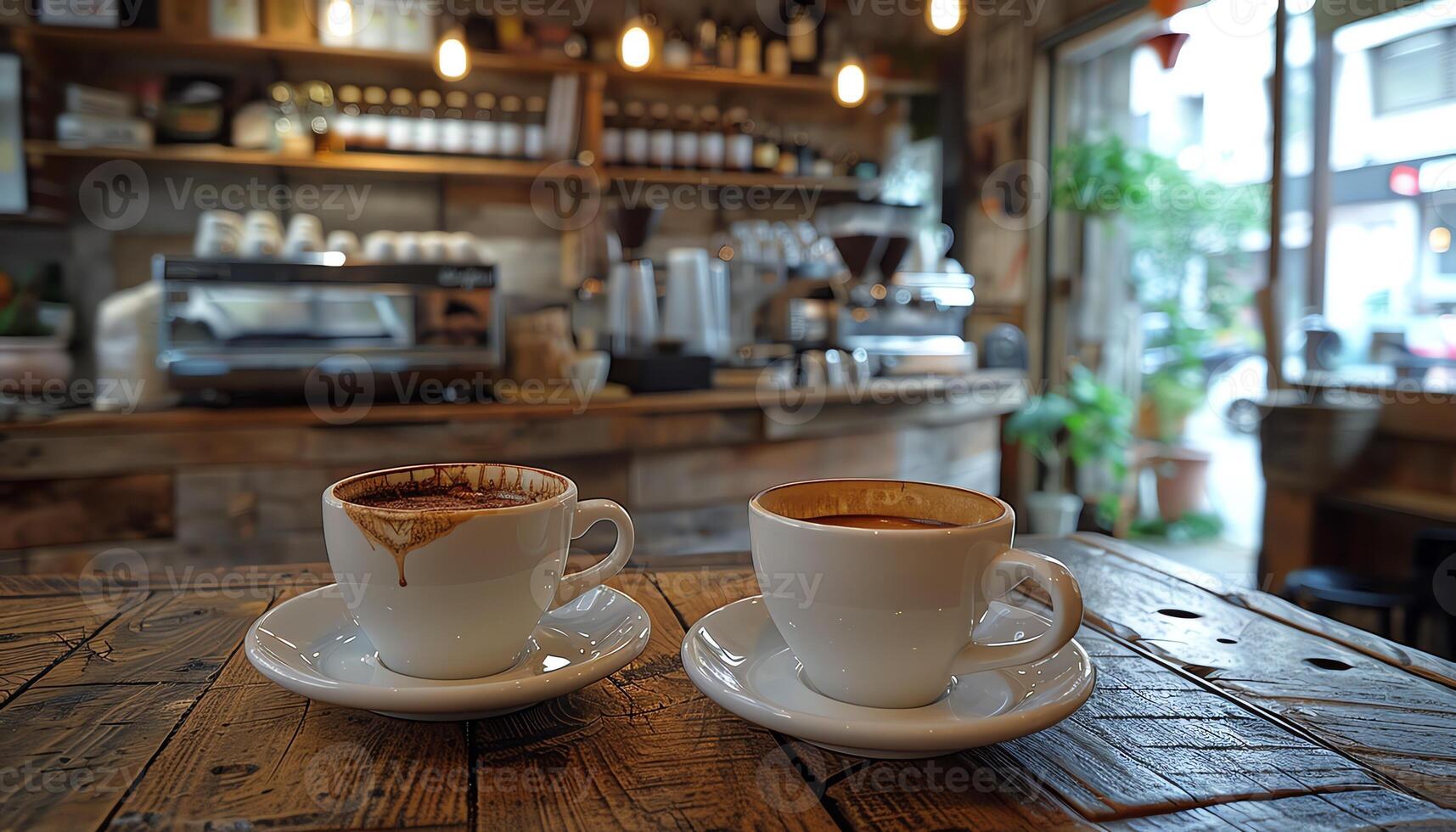 ai generiert Kaffee Hintergrund Bild foto